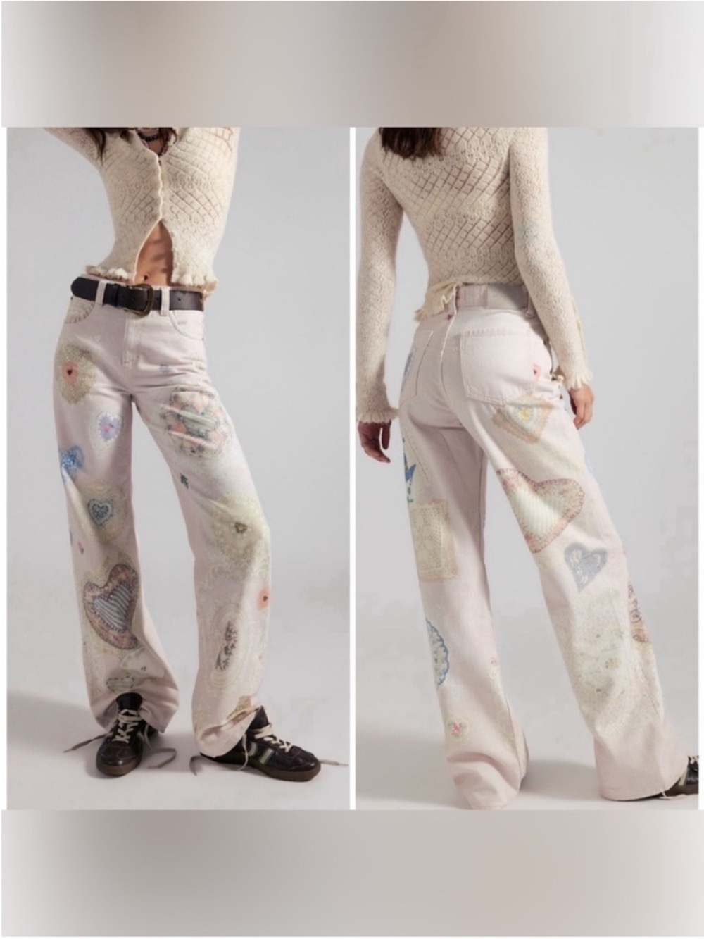 NWT Free People We The Free Tinsley Printed Jeans - Illusions Heirloom - 27, 30